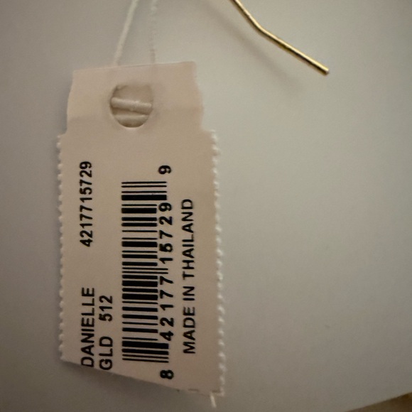 NWT Kendra Scott gold Danielle Dichroic Iridescent Earrings - Picture 5 of 5